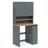 Vicco Armoire machine à laver Anthracite/chêne doré 93.6x88.2cm 2 pièces avec étagère