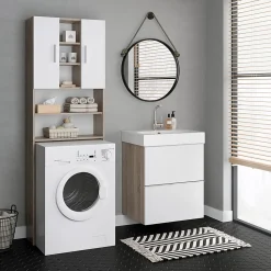 Vicco Armoire machine à laver Sonoma 64x190cm