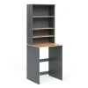 Vicco Armoire machine à laver Anthracite/chêne doré 66x88.2cm 2 parties avec étagère