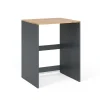 Vicco Armoire machine à laver Anthracite/chêne doré 68x88.2cm