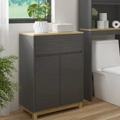 Vicco Armoire Midisch Anthracite 60x80cm avec tiroir