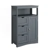 Vicco Armoire Midischrank Gris 56x86.5cm