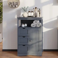 Vicco Armoire Midischrank Gris 56x86.5cm