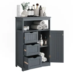 Vicco Armoire Midischrank Gris 56x86.5cm