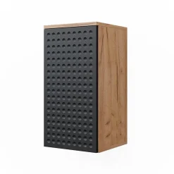 Vicco Armoire murale Anthracite à pois 30x59cm 2 compartiments, salle de bain