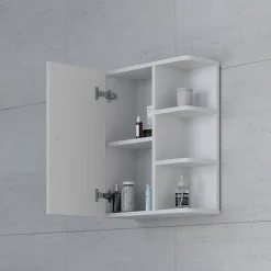 Vicco Armoire murale de salle de bain Blanc 47.2x59.2cm