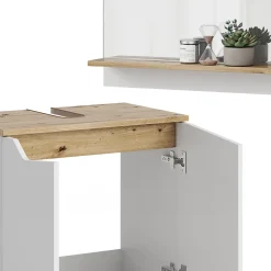 Vicco Ensemble de meubles de salle de bain Blanc 2 parties