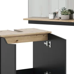Vicco Ensemble de meubles de salle de bain Anthracite 2 pièces