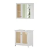 Vicco Ensemble de meubles de salle de bain Blanc 2 pièces