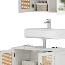 Vicco Ensemble de meubles de salle de bain Blanc 2 pièces