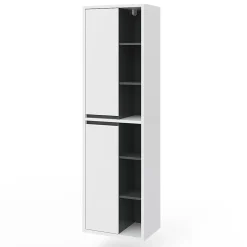 Vicco Meuble de rangement de salle de bain Blanc 50x170cm