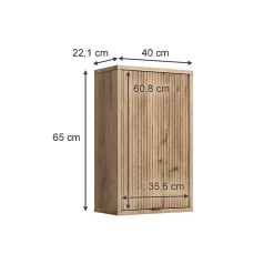 Vicco Meuble de salle de bain Chêne Viking 40x65cm avec une porte