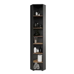 Vicco Meuble haut dangle Anthracite/Artisan 33x192cm 7 compartiments