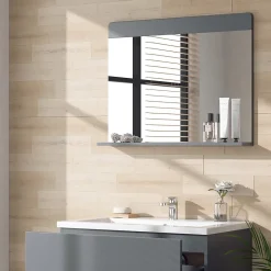Vicco Miroir de salle de bain Gris 80.1x62cm
