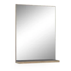 Vicco Miroir de salle de bain Anthracite/Viking Oak 60x80cm
