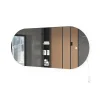 Vicco Miroir mural Blanc 110x50cm avec éclairage LED