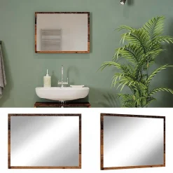 Vicco Miroir mural Chêne rustique 45x60cm