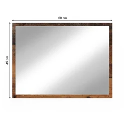 Vicco Miroir mural Chêne rustique 45x60cm