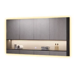 Vicco Miroir mural Verre 50x100cm avec rétro-éclairage