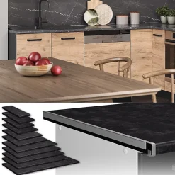 Vicco Plan de travail cuisine Anthracite 40cm