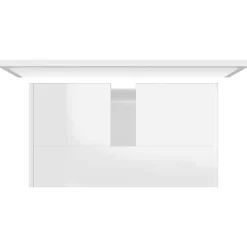 vidaXL Meubles de salle de bain Blanc brillant Bois d'ingénierie 802657