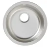 Évier en inox finition nid d'abeille 1 bac à encastrer Hurston