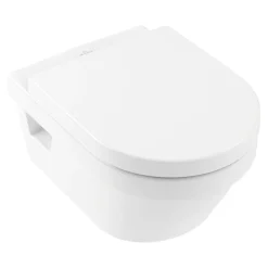 Villeroy & Boch Architectura, Combipack Cuvette suspendue à fond creux sans bride, avec abattant frein de chute