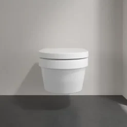 Villeroy & Boch Architectura, Combipack Cuvette suspendue à fond creux sans bride, avec abattant frein de chute
