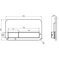 Villeroy & Boch Pack Bâti-support autoportant ViConnect + Plaque de commande chromée mat + Cuvette suspendue O.Novo
