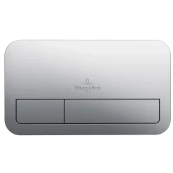 Villeroy & Boch ViConnect Plaque de déclenchement WC 200S, Chromé mat