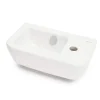 Vitra Integra Lave-mains 37x22 cm avec trou pour robinetterie sur la droite, Blanc (7091-003-0029)