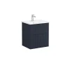 Vitra Meuble de salle de bain avec lavabo Vitra Root 60x67x46 cm bleu mat (ROOTG60BINTS)