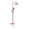 VitrA AquaHeat Bliss 240 2F colonne de douche cuivre avec mitigeur thermostatique et pomme de tête pluie ronde