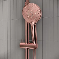 VitrA AquaHeat Bliss 240 2F colonne de douche cuivre avec mitigeur thermostatique et pomme de tête pluie ronde