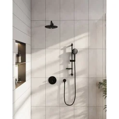 VitrA Bliss set de douche noir mat (douchette, flexible et barre)