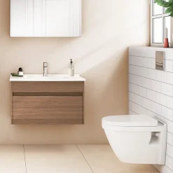 VITRA Pack WC S50 suspendu sans bride abattant fermeture douce 3/6L 7740B0036037