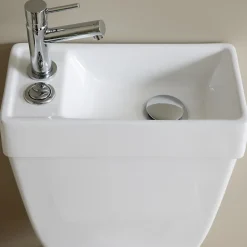 WC à poser avec lave-mains intégré sans bride sortie horizontale - Manila duo