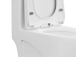 WC à poser blanc mat en céramique - Evacuation horizontale - NAGILAM