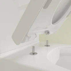 WC à poser compact sans bride sortie horizontale VILLEROY ET BOCH Avento avec abattant frein de chute + Nettoyant