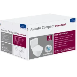 WC à poser compact sans bride VILLEROY ET BOCH Avento avec abattant