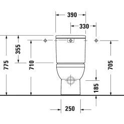 WC à poser DURAVIT Duravit No.1 avec abattant frein de chute + nettoyant