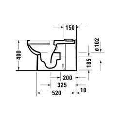 WC à poser DURAVIT Duravit No.1 avec abattant frein de chute + nettoyant