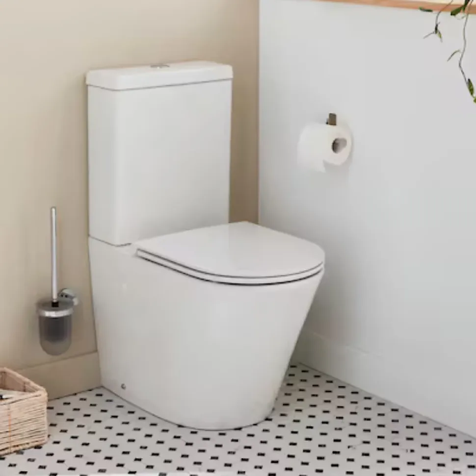 WC à poser sans bride sortie universelle JACOB DELAFON Rodin+ avec abattant frein de chute