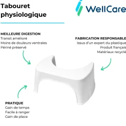 WC à poser sans bride sortie horizontale JACOB DELAFON Gaspard avec abattant frein de chute déclipsable + Tabouret blanc
