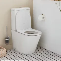 WC à poser sans bride sortie universelle JACOB DELAFON Rodin+ avec abattant frein de chute + nettoyant