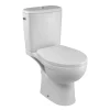 WC à poser sans bride sortie horizontale JACOB DELAFON Patio avec abattant frein de chute déclipsable