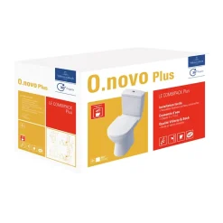 WC à poser VILLEROY ET BOCH O.novo avec abattant frein de chute déclipsable + nettoyant Briochin