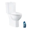 WC au sol GROHE Bau Ceramic avec abattant déclipsable + Briochin