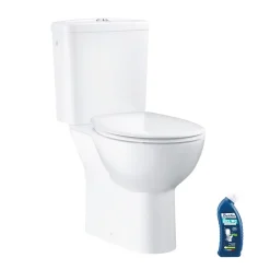 WC au sol GROHE Bau Ceramic avec abattant déclipsable + Briochin