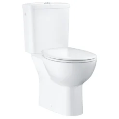 WC au sol GROHE Bau Ceramic avec abattant déclipsable + Briochin